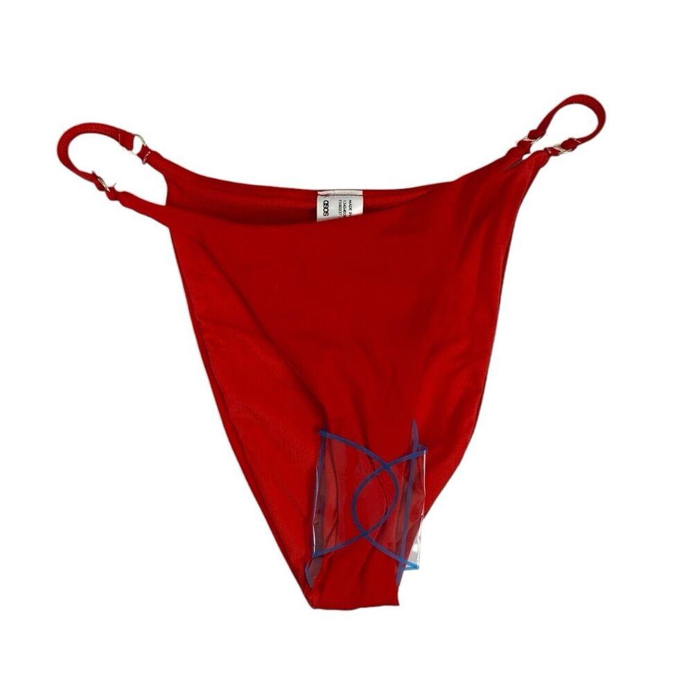 ASOS Design Women's Red Bikini Bottom US4 UK8‎ WP461